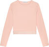 Calvin Klein RIB TAPE LS TOP Kadın Pembe T-Shirt