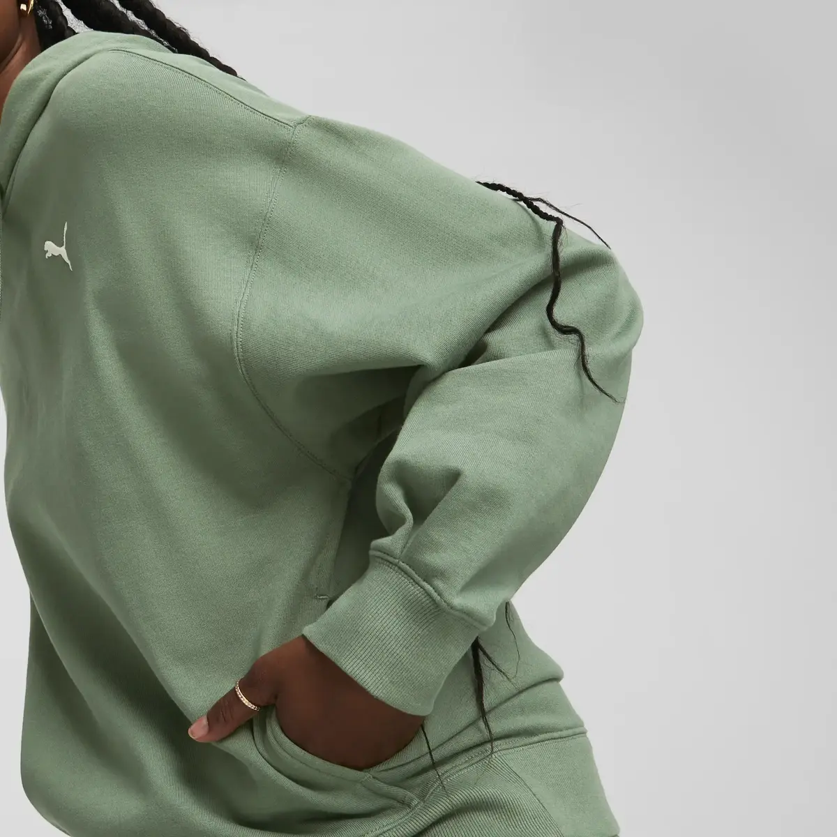 Puma HER Hoodie TR Yeşil Kadın Hoodie