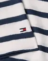 Tommy Hilfiger MODERN CO LINEN C-NK, 0BF Siyah Kadın T-Shirt & Polo