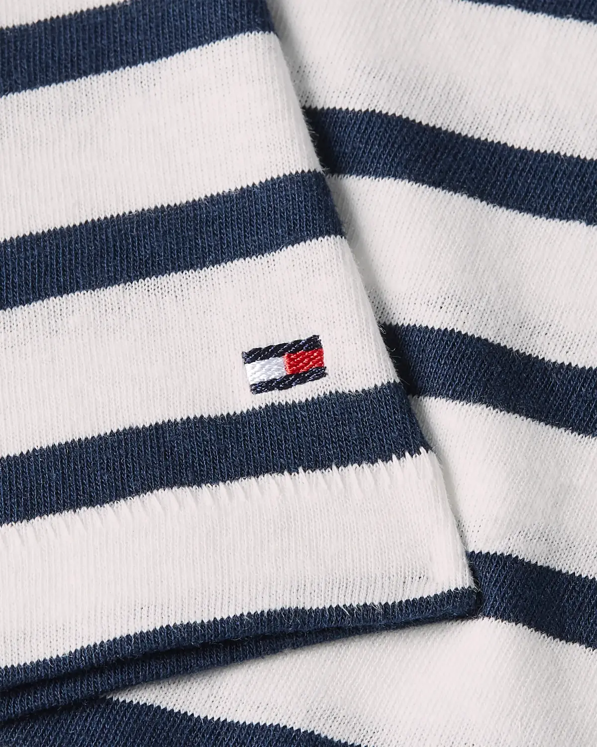 Tommy Hilfiger MODERN CO LINEN C-NK, 0BF Siyah Kadın T-Shirt & Polo