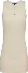 Tommy Hilfiger TJW ESSENTIAL RIB BO, ACG Krem Kadın Elbise-Etek
