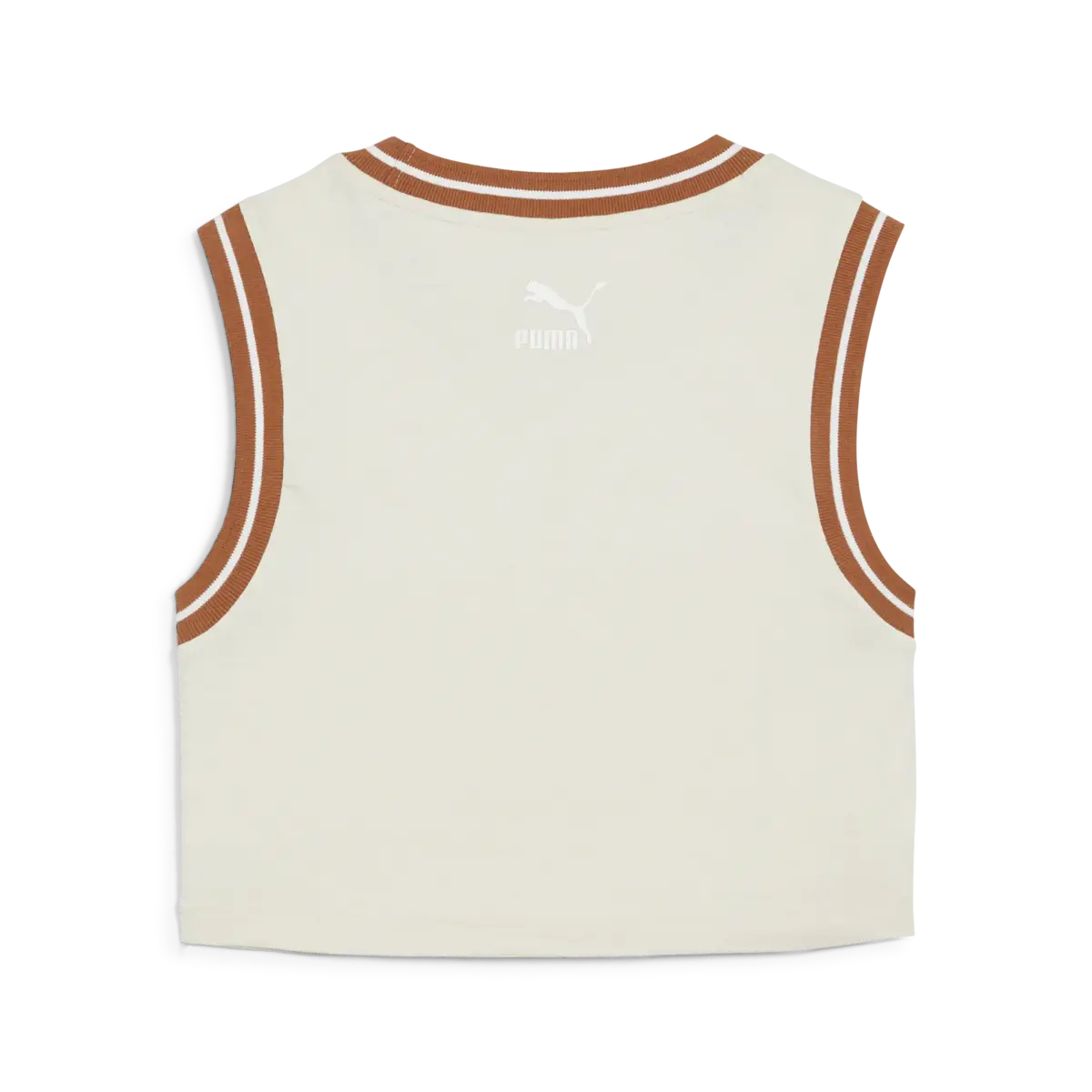 PUMA TEAM Graphic Crop Tee Krem Kadın Crop T-Shirt