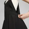 Puma DOWNTOWN Dungaree Dress Siyah Kadın Elbise-Etek