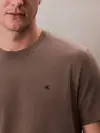 Calvin Klein SS SMOOTH CTTN SOLID CREWNK TEE Kahverengi Erkek Tişört