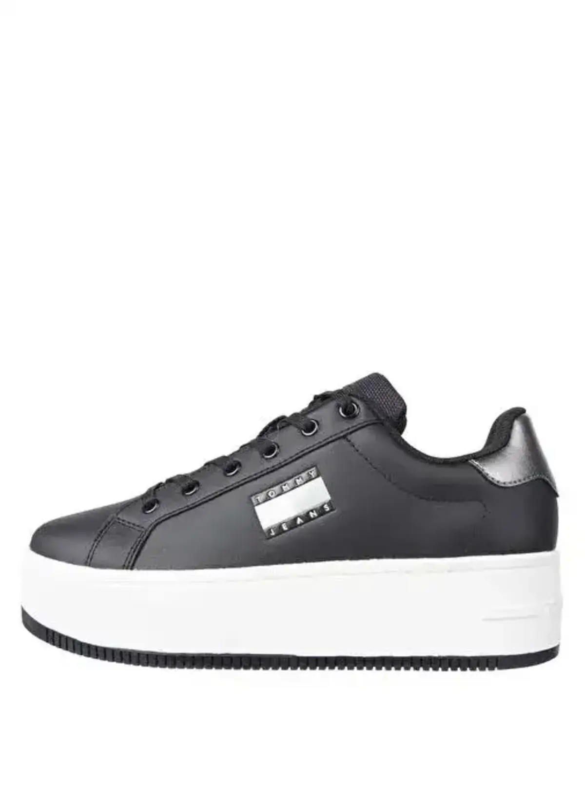 Tommy Hilfiger TJW FLATFORM SNEAKER Kadın Siyah Günlük Spor Ayakkabı