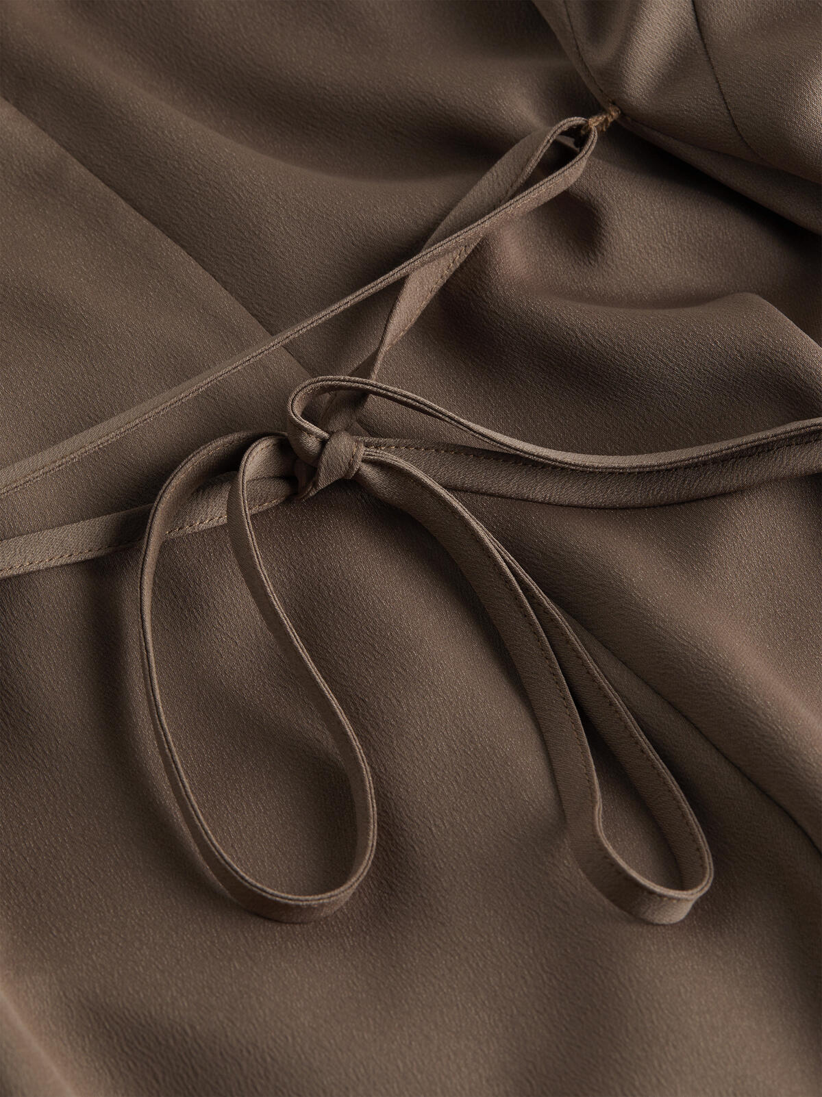 Calvin Klein RECYCLED CDC MIDI SL Kadın Kahverengi Elbise