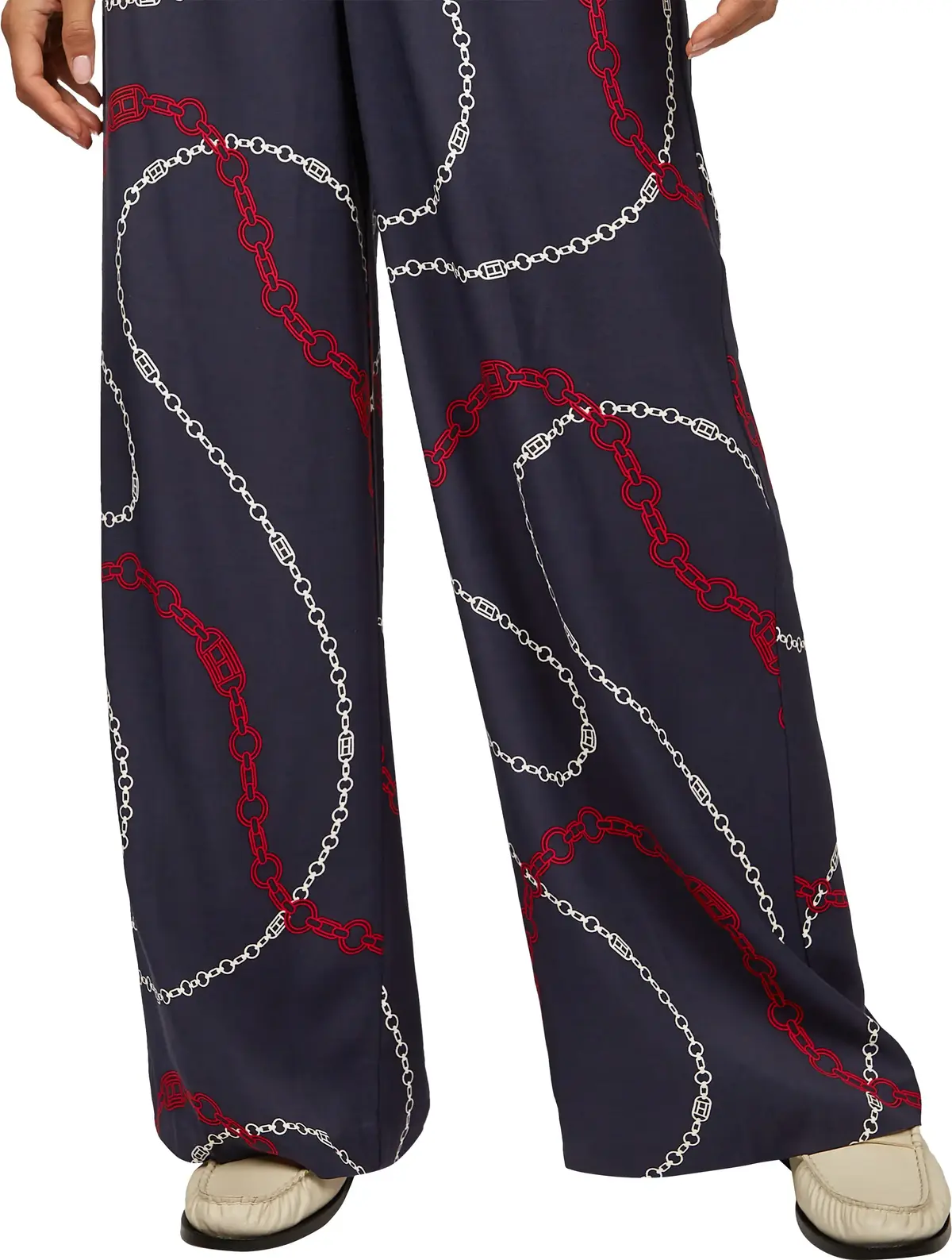 Tommy Hilfiger SOFT VISCOSE WOVEN P, 0YH Lacivert Kadın Pantolon