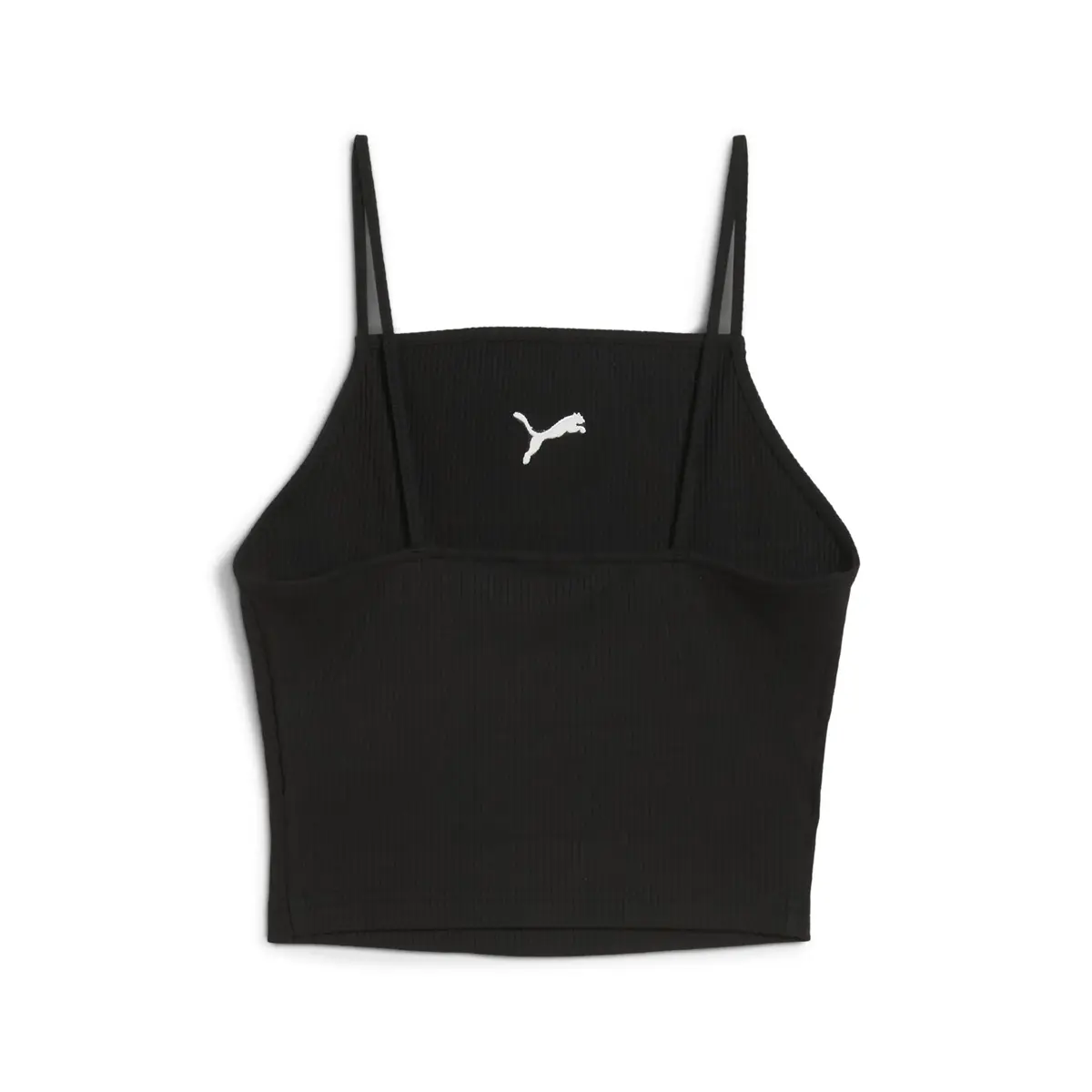 PUMA WARDROBE ESS Ribbed Tank Top Siyah Kadın Crop