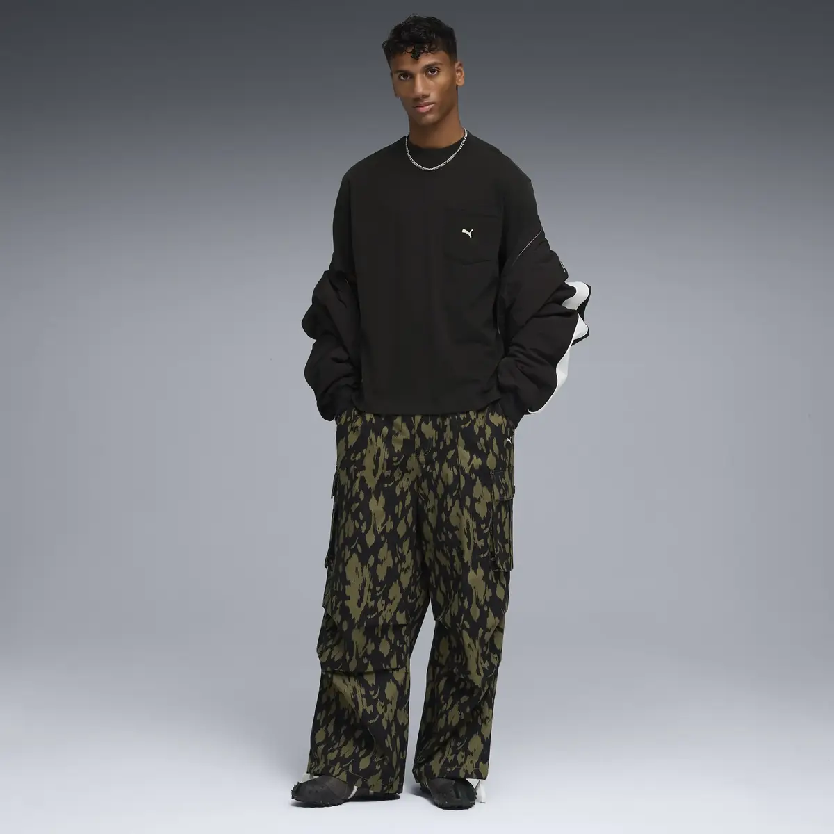 Puma SELECT Essentials Pocket Tee Siyah Erkek T-Shirt