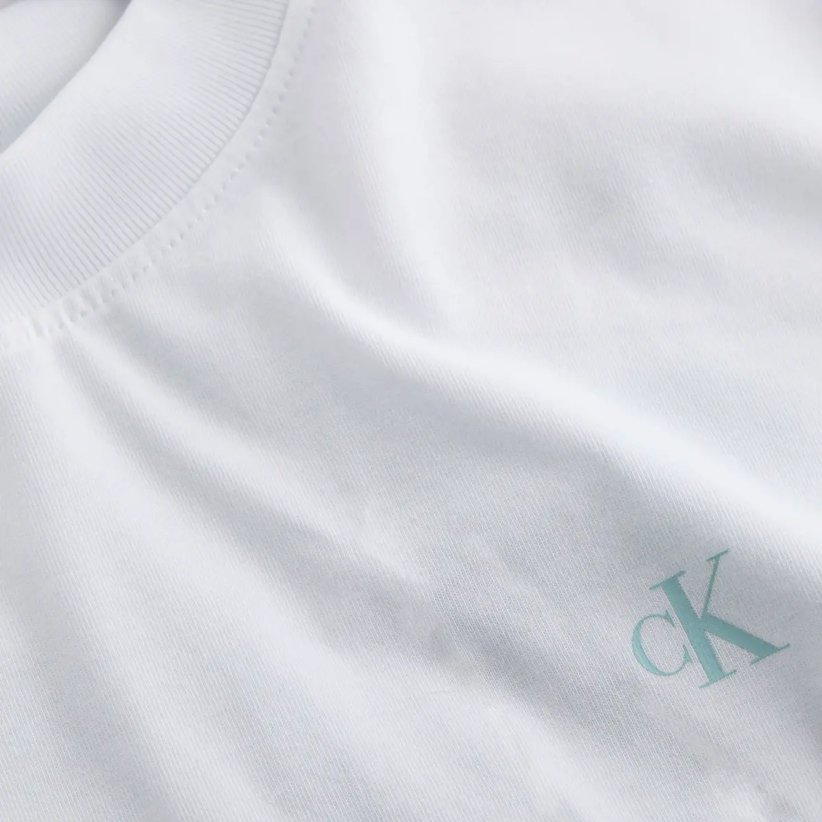 Calvin Klein PAINTED CALVIN KLEIN, YAF Beyaz Erkek T-Shirt & Polo