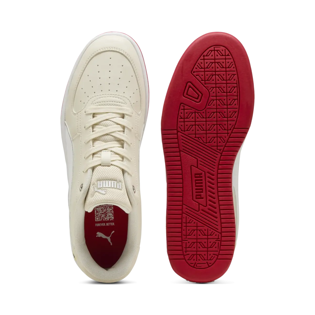 Puma Ferrari Caven 2.0 Krem Unisex Spor Ayakkabı