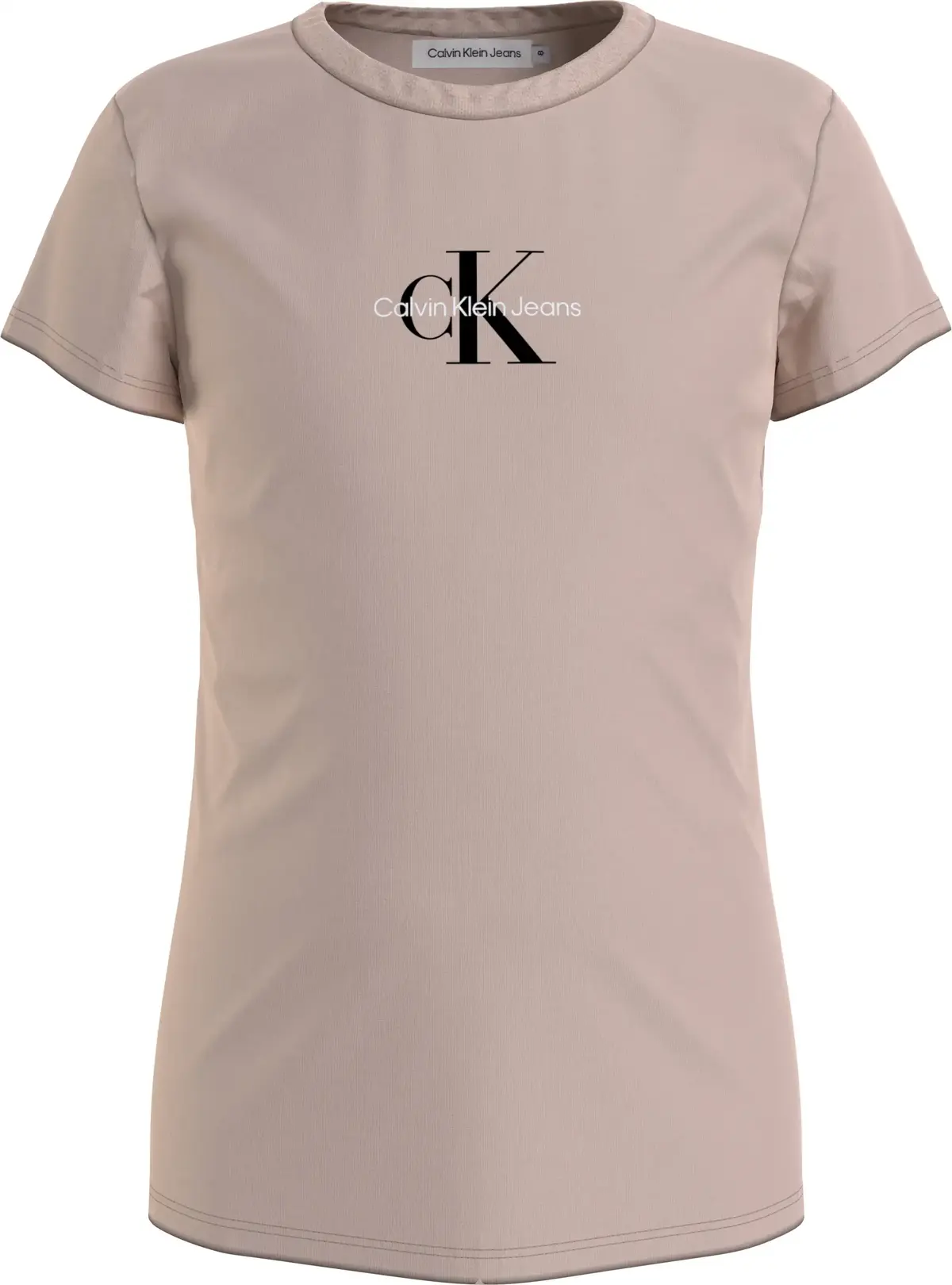 Calvin Klein MICRO MONOGRAM TOP Kadın Kahverengi T-Shirt