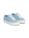 Calvin Klein VULC FLATFORM CTN LO Mavi Kadın Spor Ayakkabı
