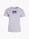 Calvin Klein PRINTED BOX SLIM TEE, PC1 Mor Kadın T-Shirt & Polo