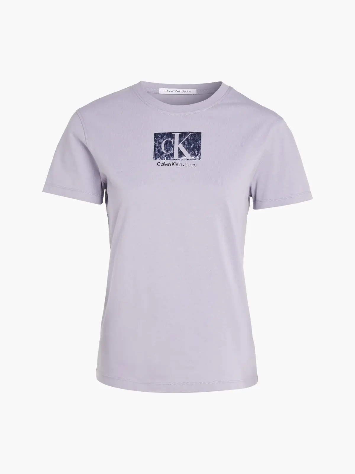 Calvin Klein PRINTED BOX SLIM TEE, PC1 Mor Kadın T-Shirt & Polo