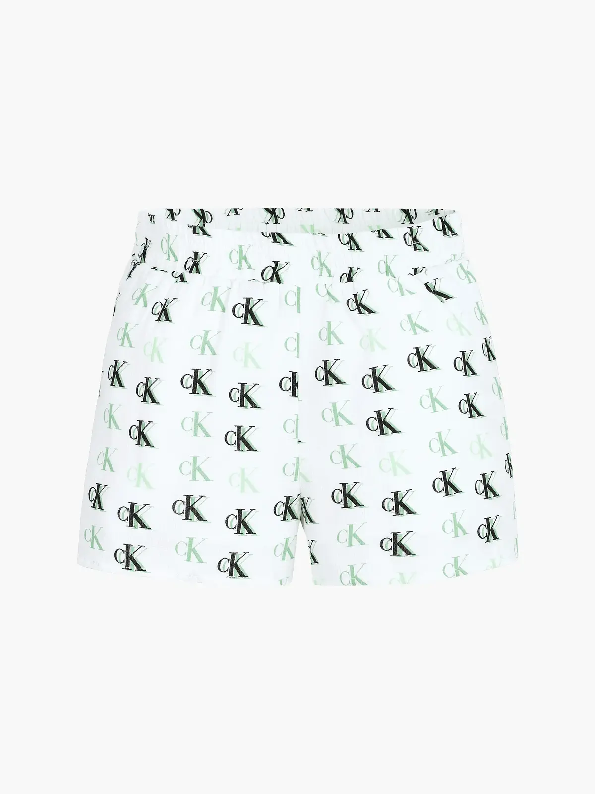 Calvin Klein MONOGRAM AOP SHORTS Kadın Beyaz Şort