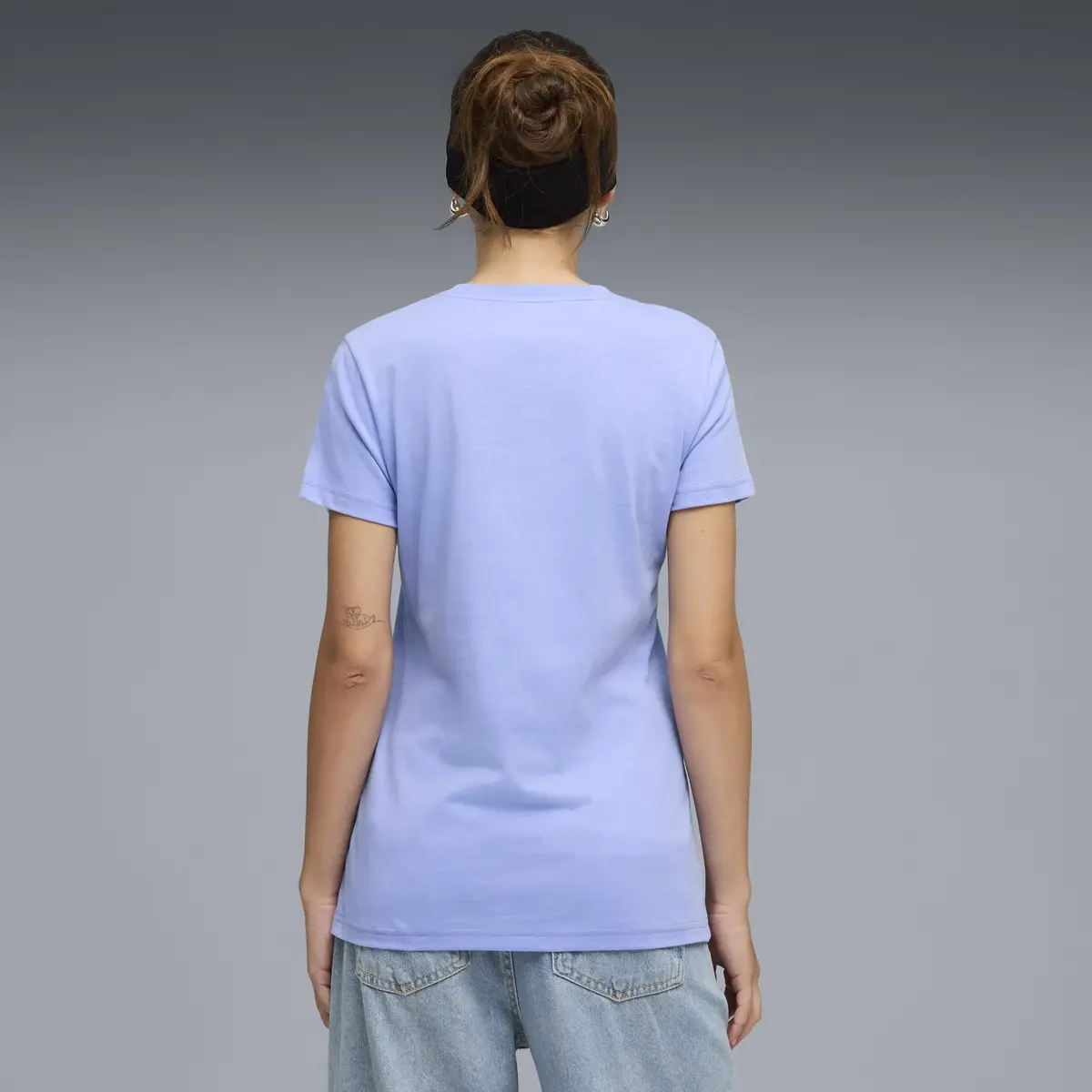 Puma ESS No. 1 Logo Tee Mor Kadın T-Shirt & Polo