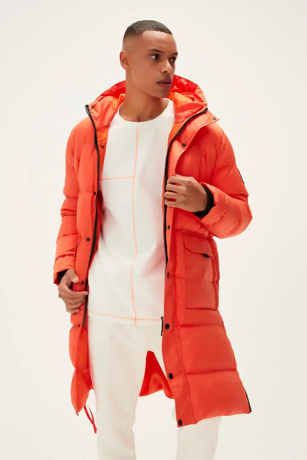 BAD BEAR GOOSE TAIL PUFFER COAT Erkek Turuncu Şişme Mont