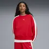 Puma T7 Over-Oversized Crew Kırmızı Kadın Sweatshirt