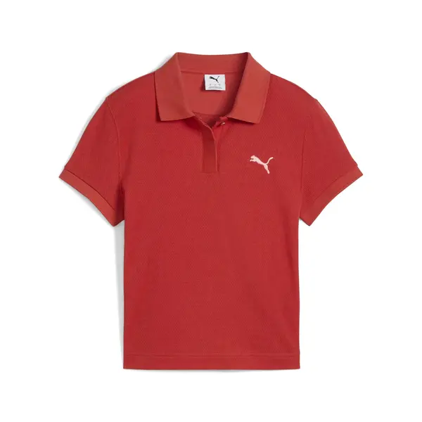 PUMA PREMIUM ESS Polo Kırmızı Kadın Polo T-Shirt