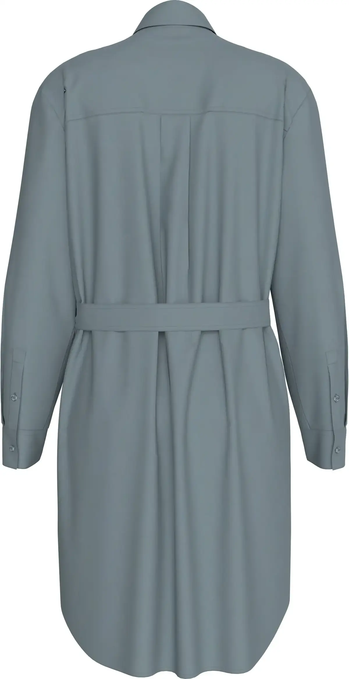 Calvin Klein LYOCELL SHIRT DRESS, PC2 Yeşil Kadın Elbise-Etek