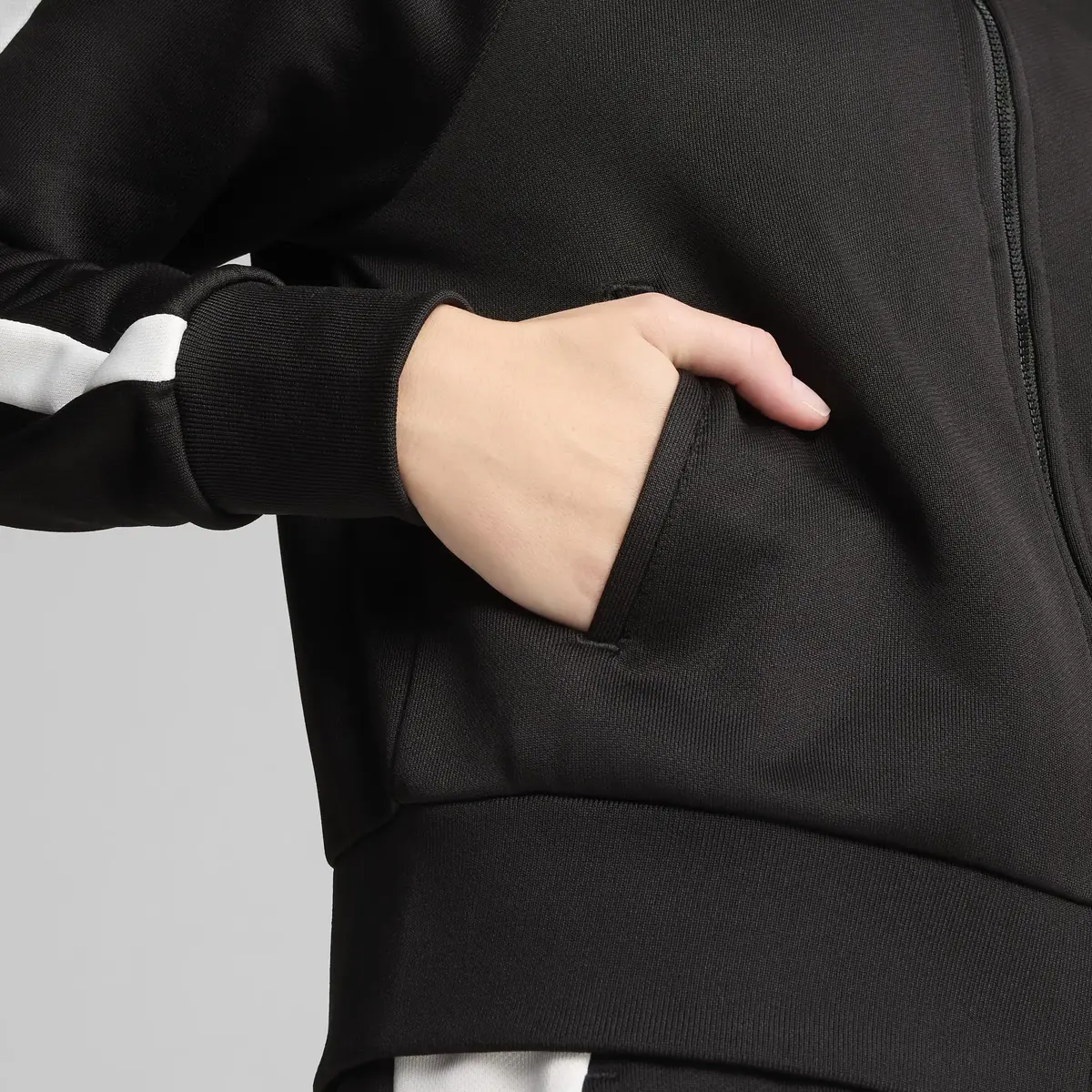 Puma ICONIC T7 Track Jacket Siyah Kadın Sweatshirt