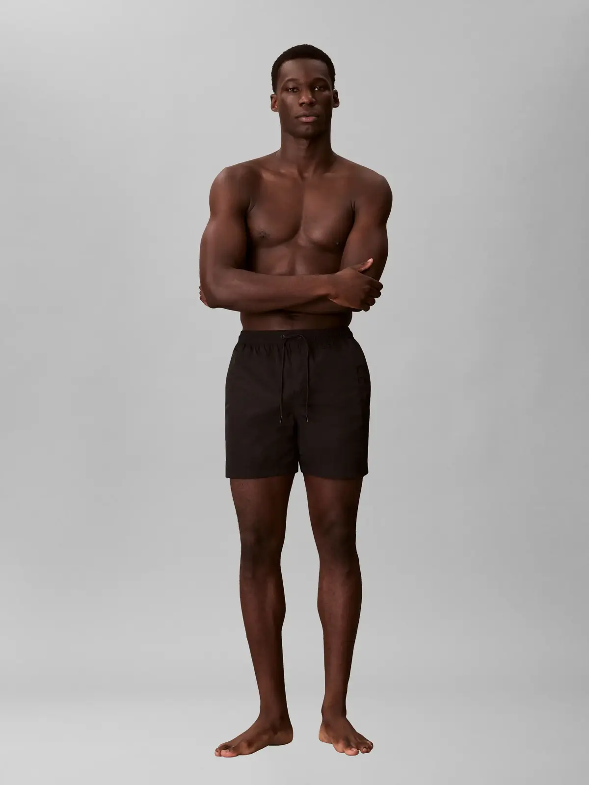 Calvin Klein MEDIUM DRAWSTRING Siyah Erkek Orta Boy Deniz Şortu