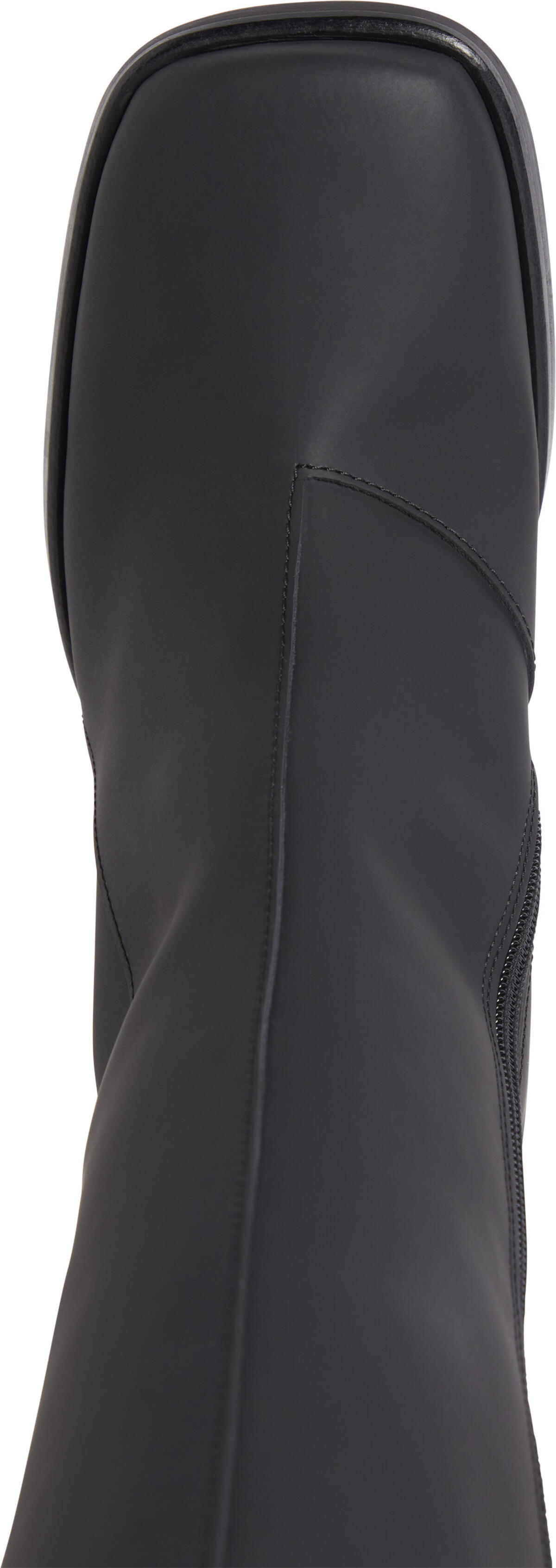 Calvin Klein HEEL ZIP BOOT LTH WN Kadın Siyah Bot