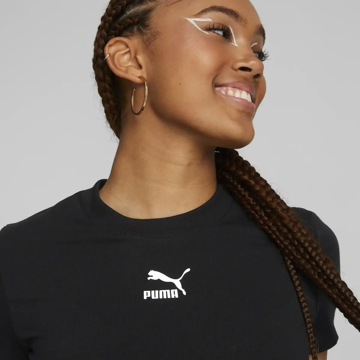 Puma Classics Slim Tee Siyah Kadın T-Shirt