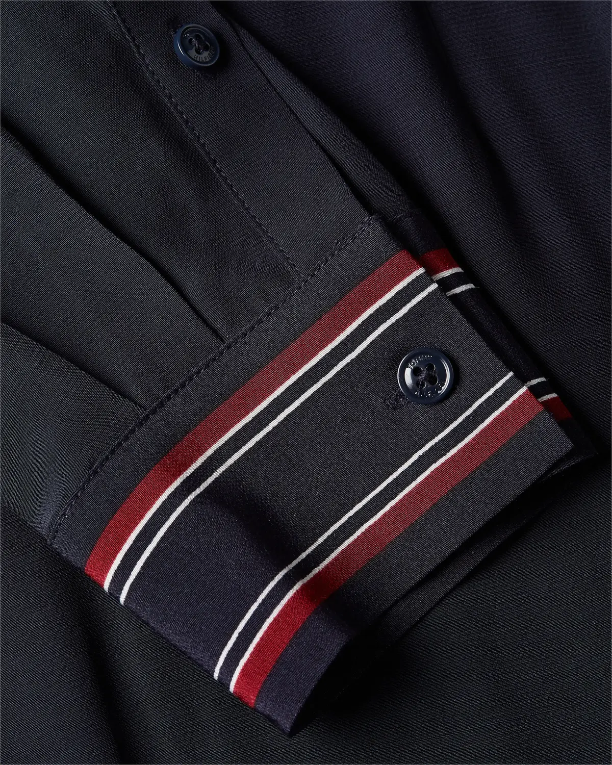 Tommy Hilfiger VIS MONOGRAM SHIRT D Kadın Siyah Elbise