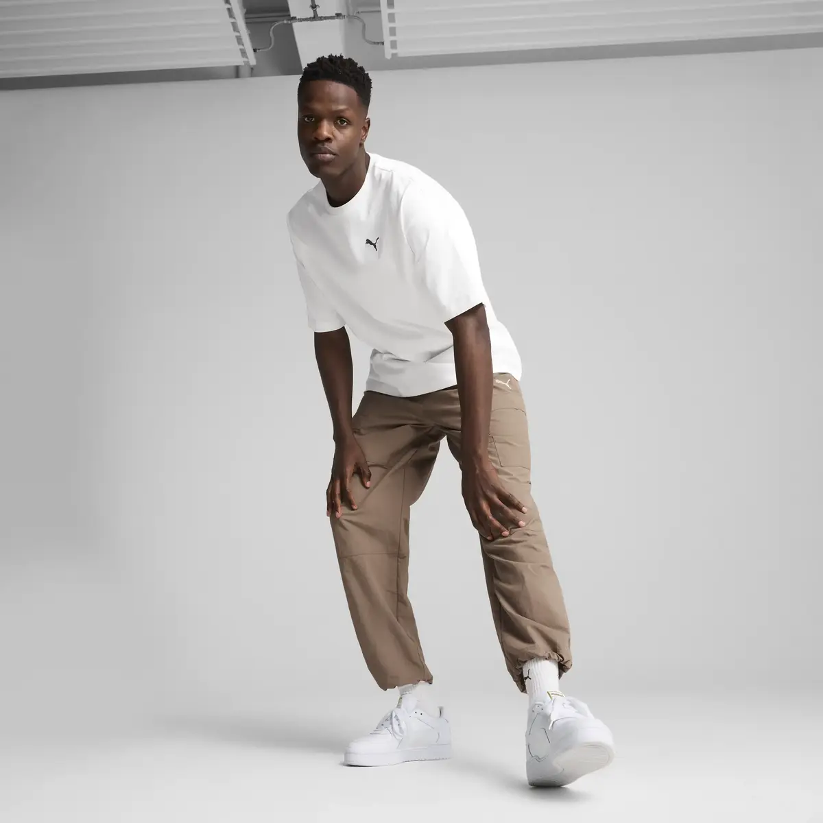 PUMA WARDROBE ESS Cargo Pants Kahverengi Erkek Eşofman Altı