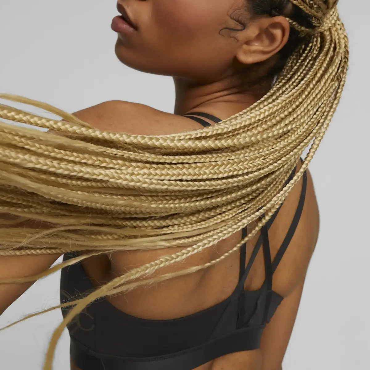 Puma Low Impact Elite Strappy Bra Siyah Kadın Tayt