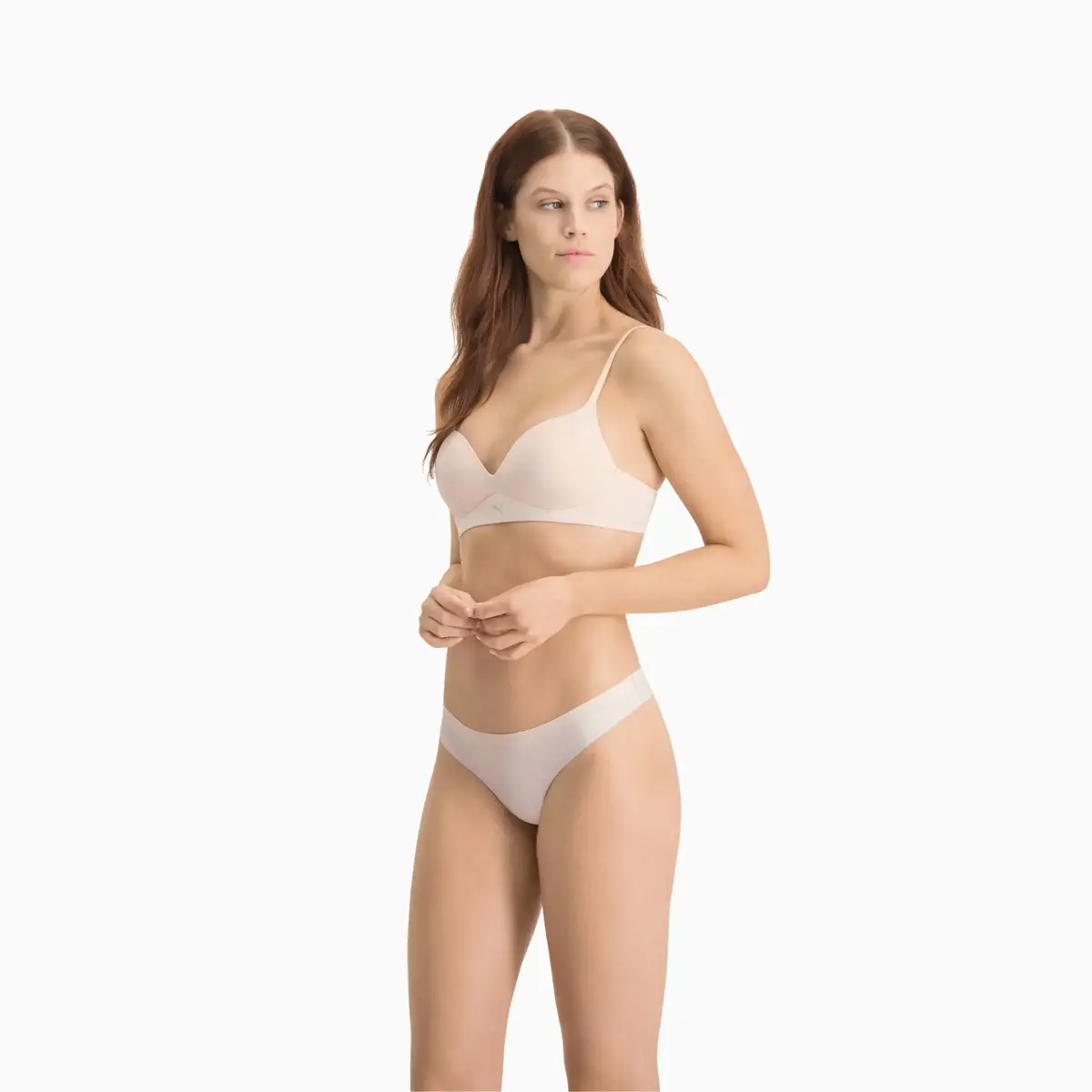 Puma PUMA WOMEN SEAMLESS STRING 2P HANG rose Pudra Kadın 2'li Dikişsiz Tanga