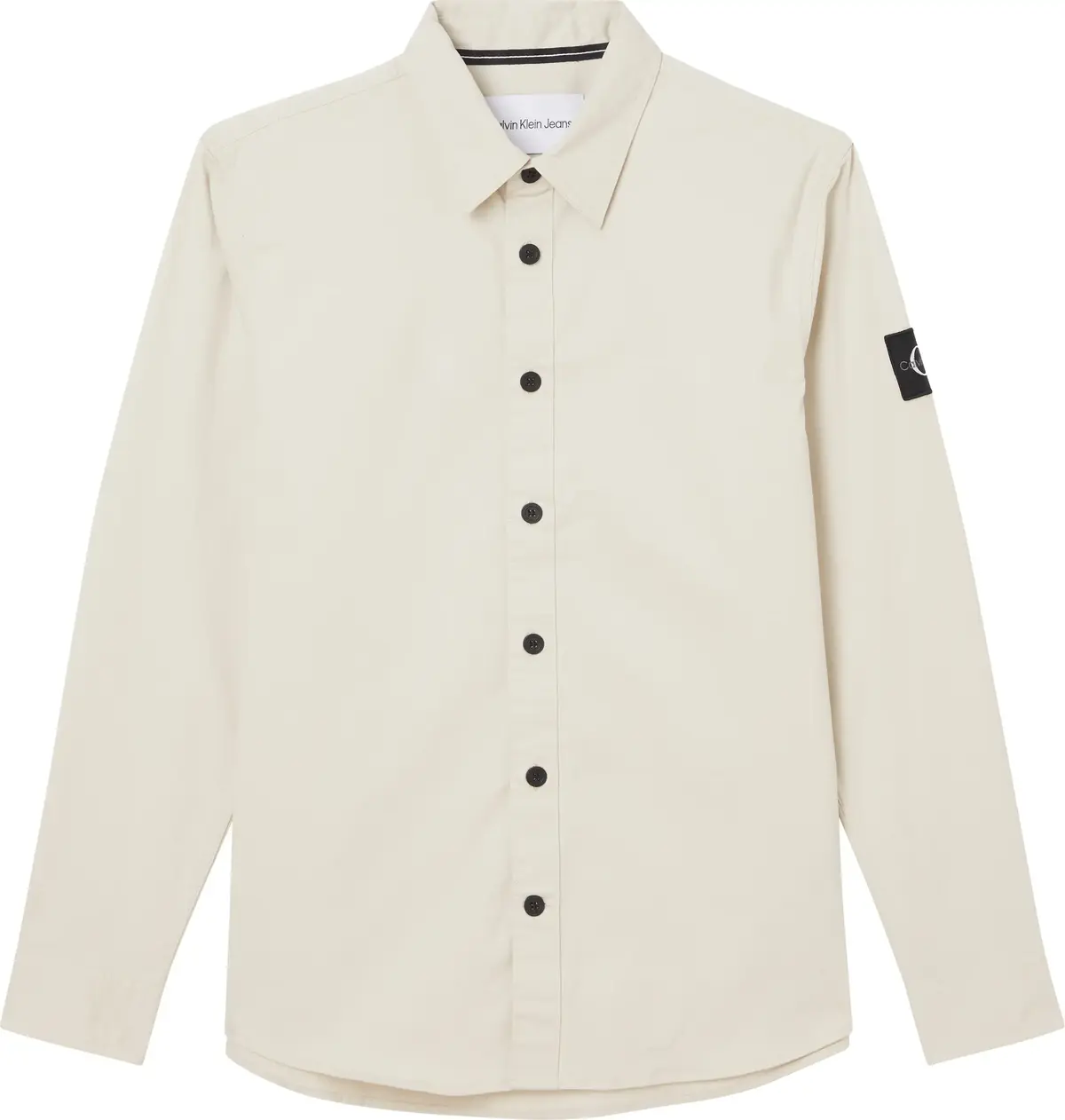 Calvin Klein MONOLOGO BADGE RELAX Erkek Krem Gömlek