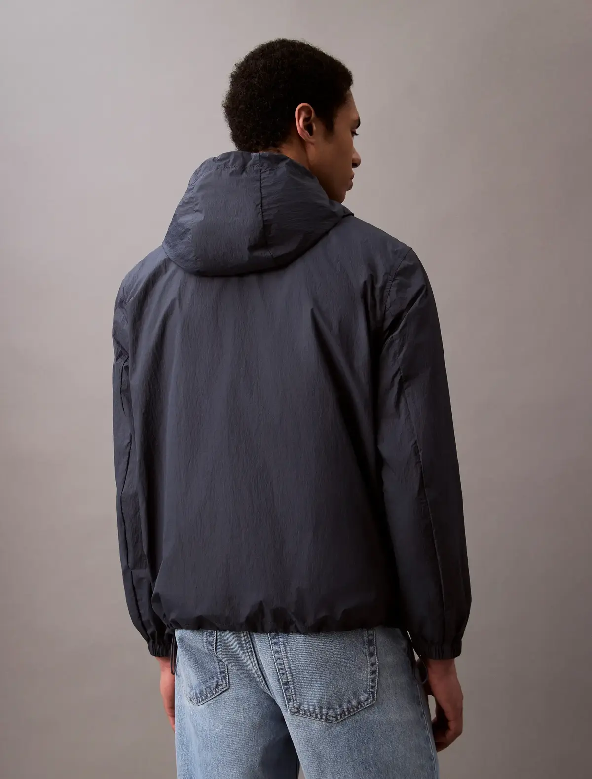 Calvin Klein AIR WEIGHT HOODED JA, 6WZ Gri Erkek Ceket