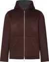 Calvin Klein LS DOUBLE FACE WOOL HOODED JKT Erkek Gri Fermuarlı Sweatshirt