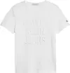 Calvin Klein TONAL DEBOSSED T-SHI Erkek Beyaz T-Shirt