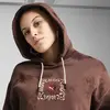 PUMA WARDROBE ESS Graphic Hoodie Kahverengi Kadın Hoodie