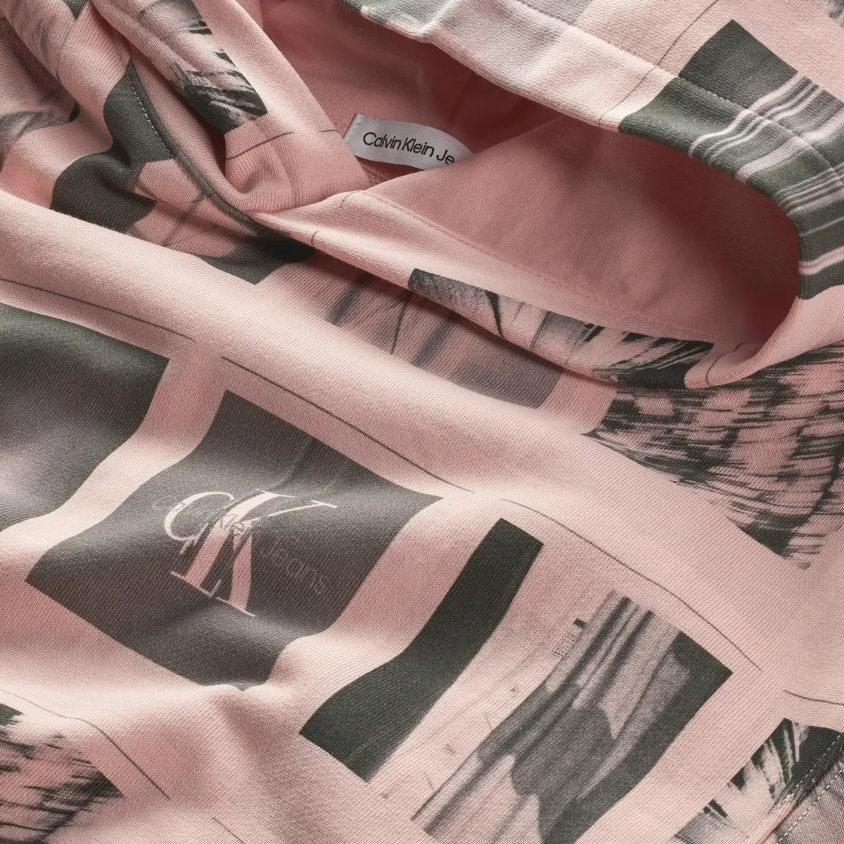 Calvin Klein BEST POLAROID AOP HO Kadın Pembe Hoodie