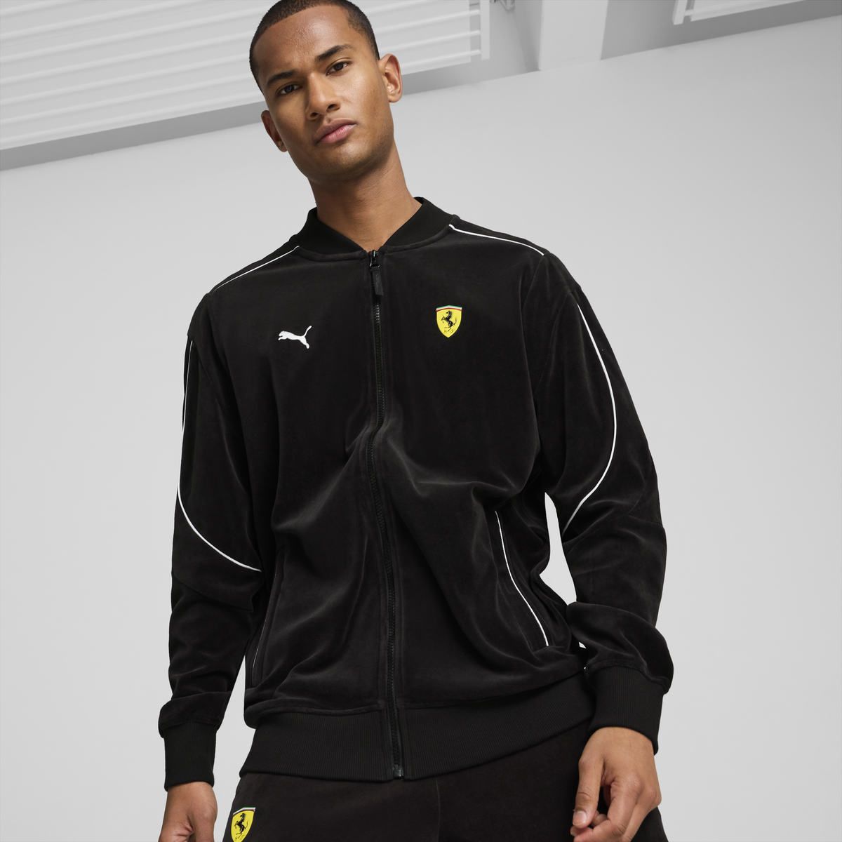 Puma Ferrari Race MT7+ Jacket Siyah Erkek Fermuarlı Ceket