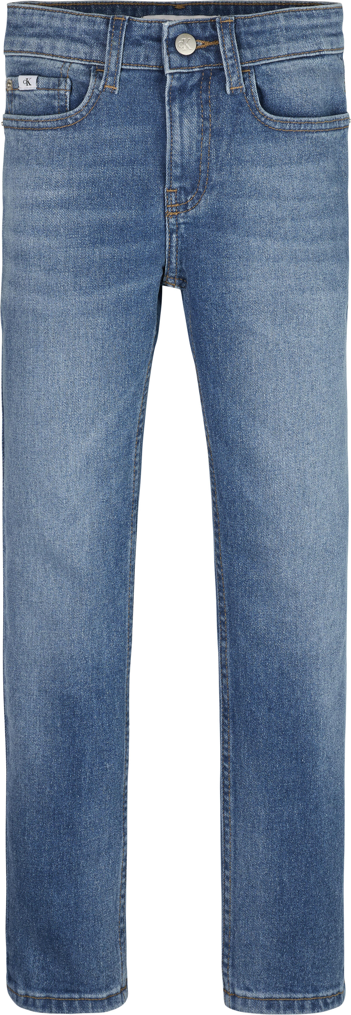 Calvin Klein SLIM MID BLUE Erkek Mavi Kot Pantolon
