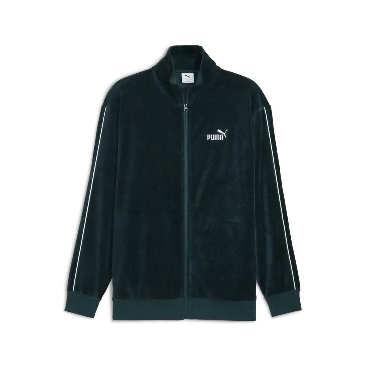 Puma ESS ELEVATED Velour Jacket Yeşil Erkek Ceket