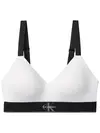 Calvin Klein LIGHTLY LINED BRALET Beyaz Hafif Astarlı Bralet