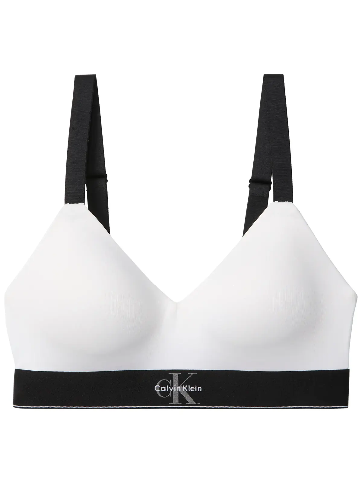 Calvin Klein LIGHTLY LINED BRALET Beyaz Hafif Astarlı Bralet