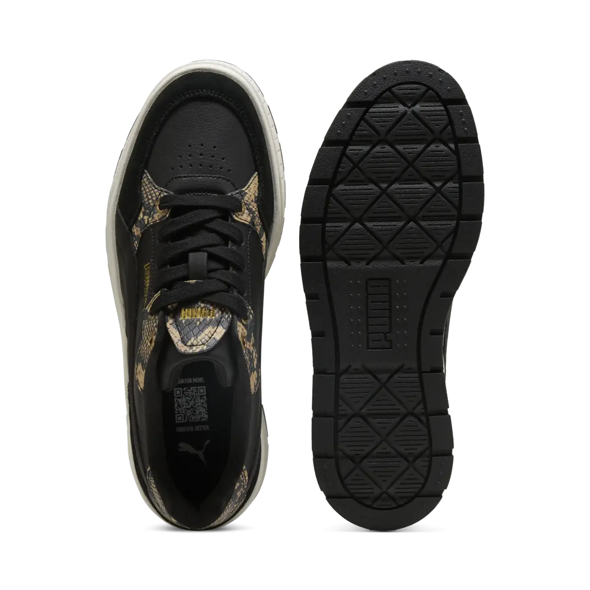 Puma Karmen II Idol Snake Chic Siyah Kadın Spor Ayakkabı