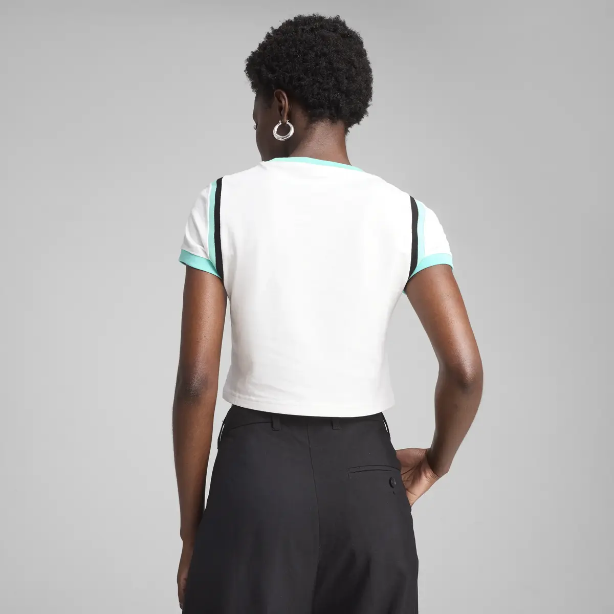 PUMA FUTURE.PUMA.ARCHIVE Baby Tee Beyaz Kadın Crop