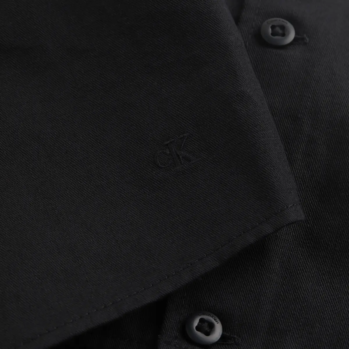 Calvin Klein SOFT LINEN TOP Kadın Siyah Gömlek