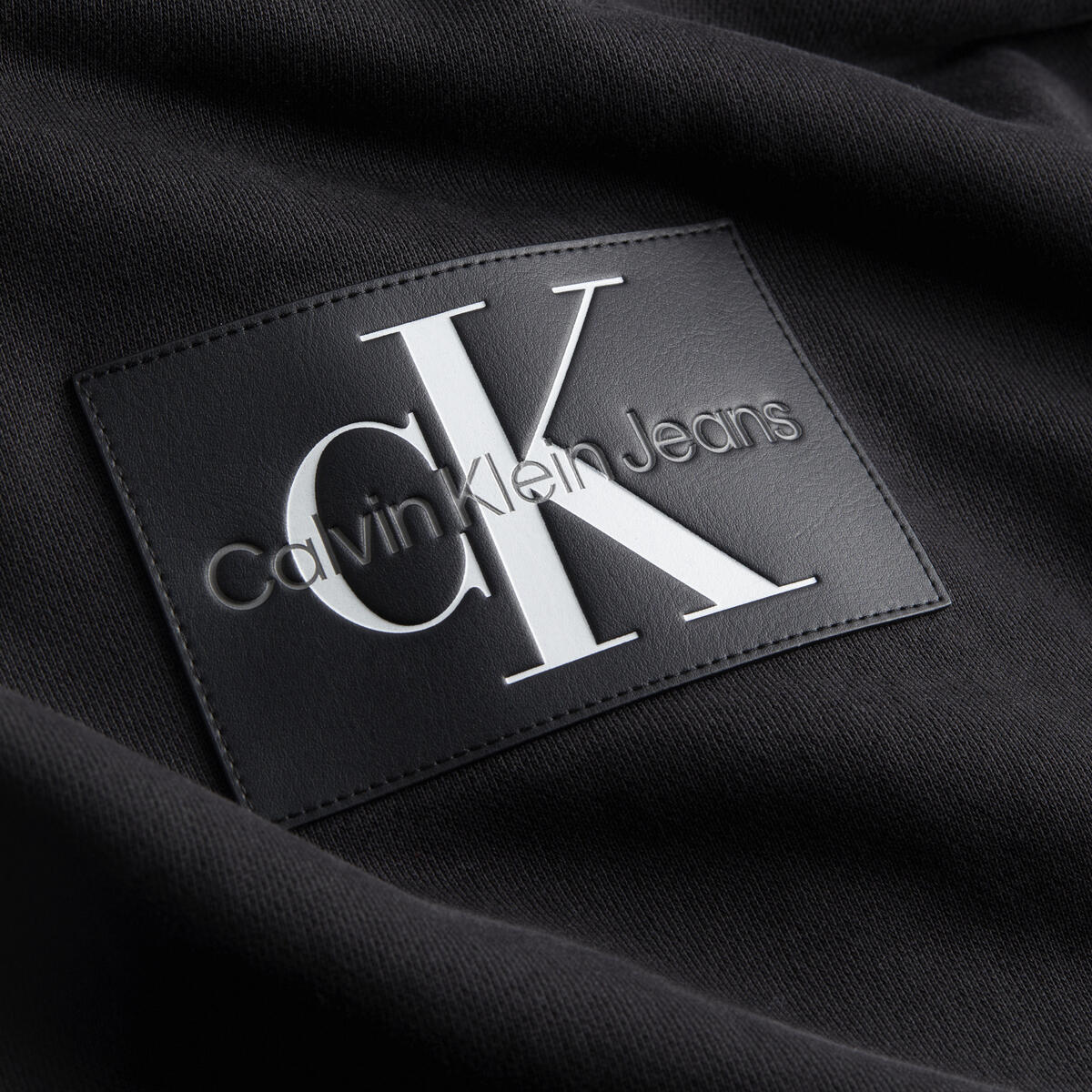 Calvin Klein OVERSIZED PATCHED HO Erkek Siyah Hoodie