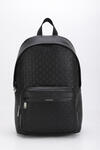 Calvin Klein EMBLEM AOP EMBOSS ROUND BACKPACK Siyah Erkek Çanta