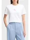 Calvin Klein SS 20s CLASSIC LOGO TEE Beyaz Kadın Tişört Calvin Klein SS 20s CLASSIC LOGO TEE Beyaz Kadın Tişört